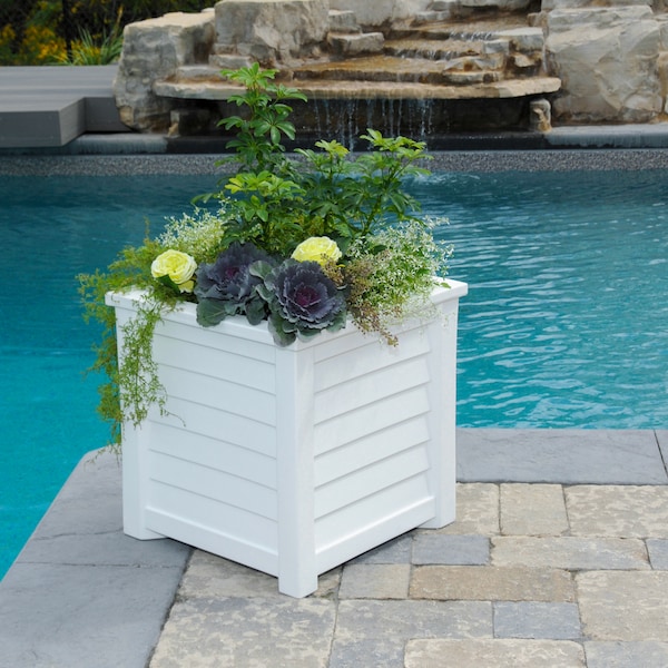 Lakeland 20x20 Planter - White
